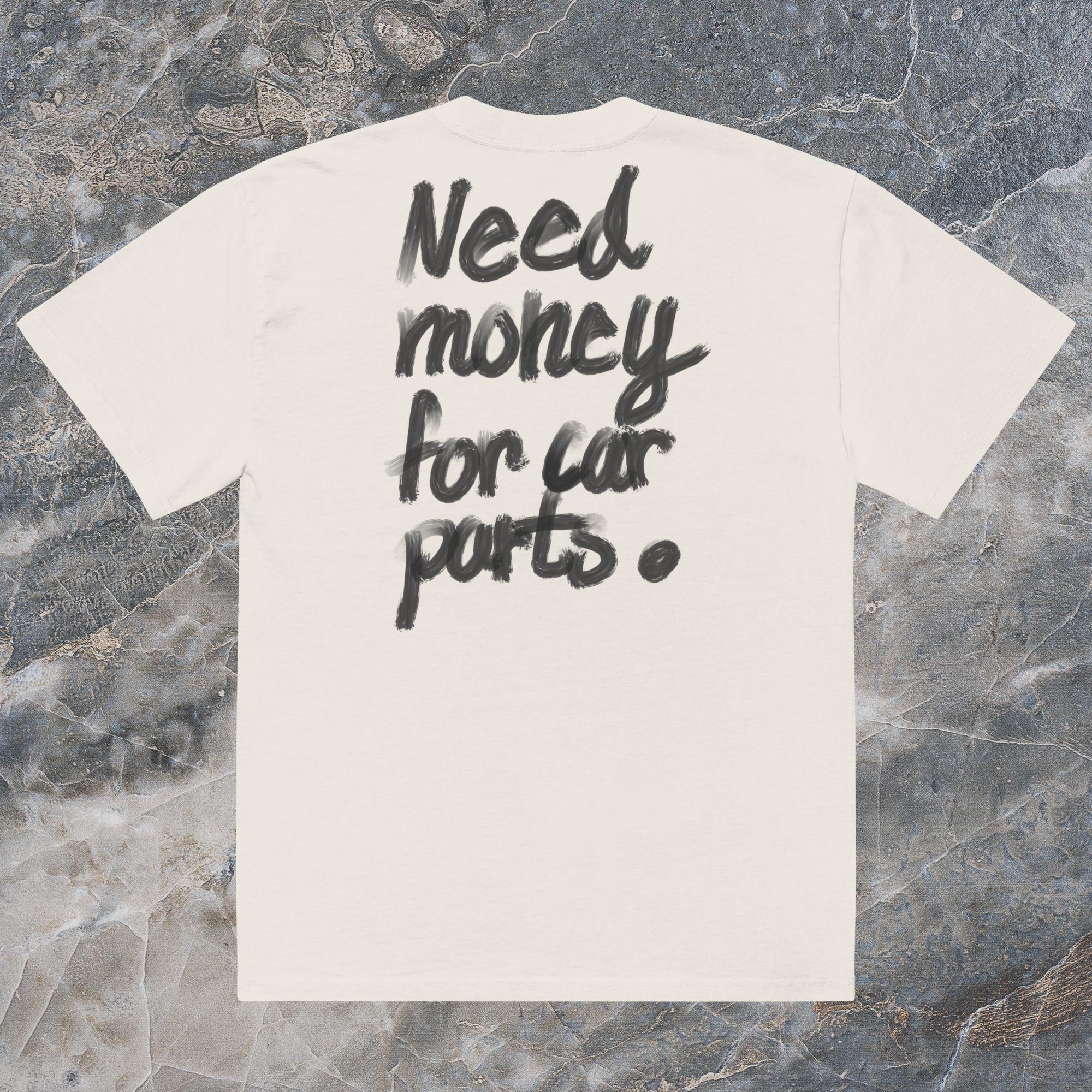 Money for car parts - Oversized faded t-shirt